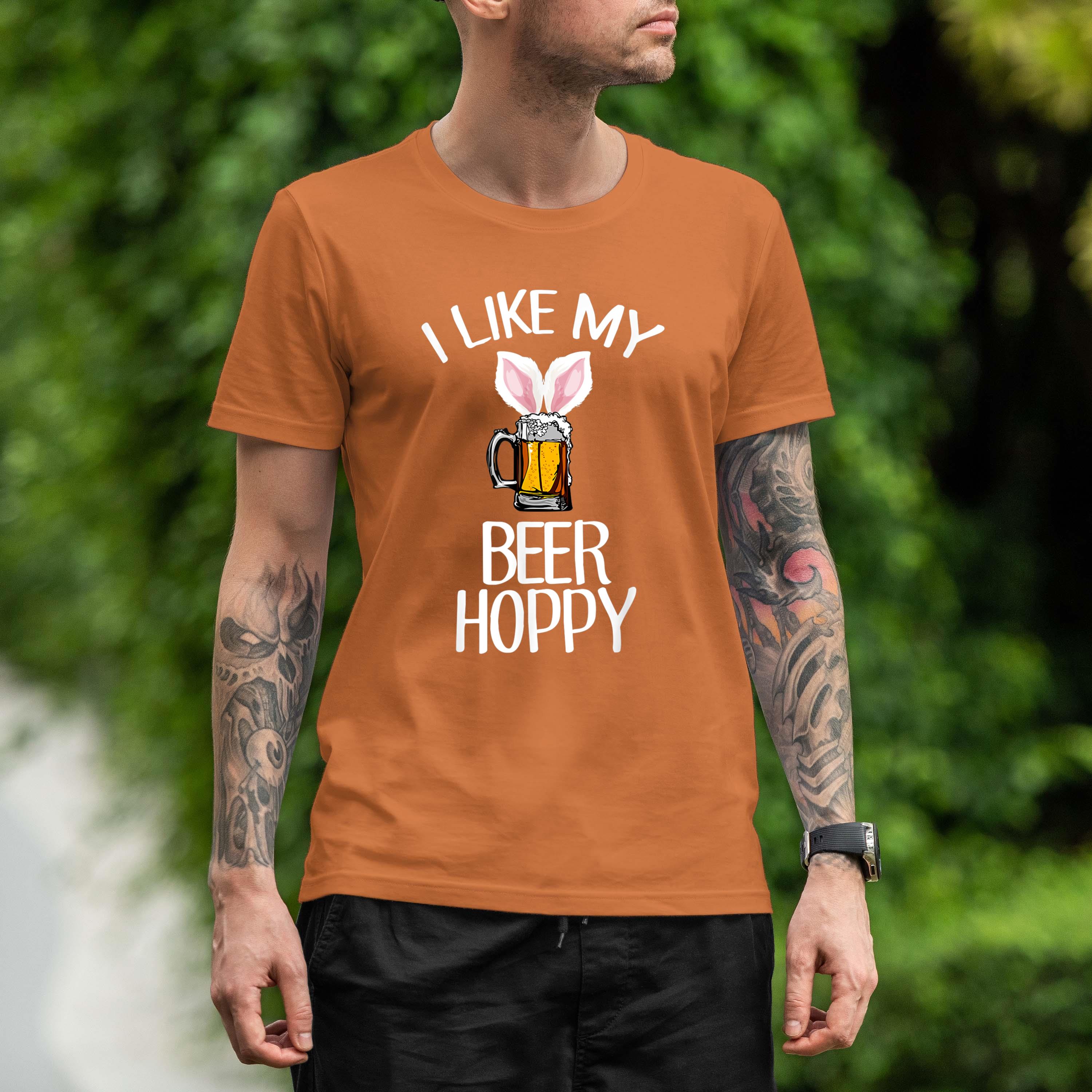 Hoppy Beer Funny Bunny Easter Humor Shirt 